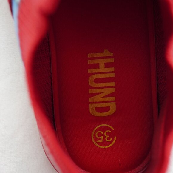 OnePiece GumGum Village Hidden in Iron x 1Hund Trainers Sneakers EU 35 Colorbloc - Picture 7 of 8